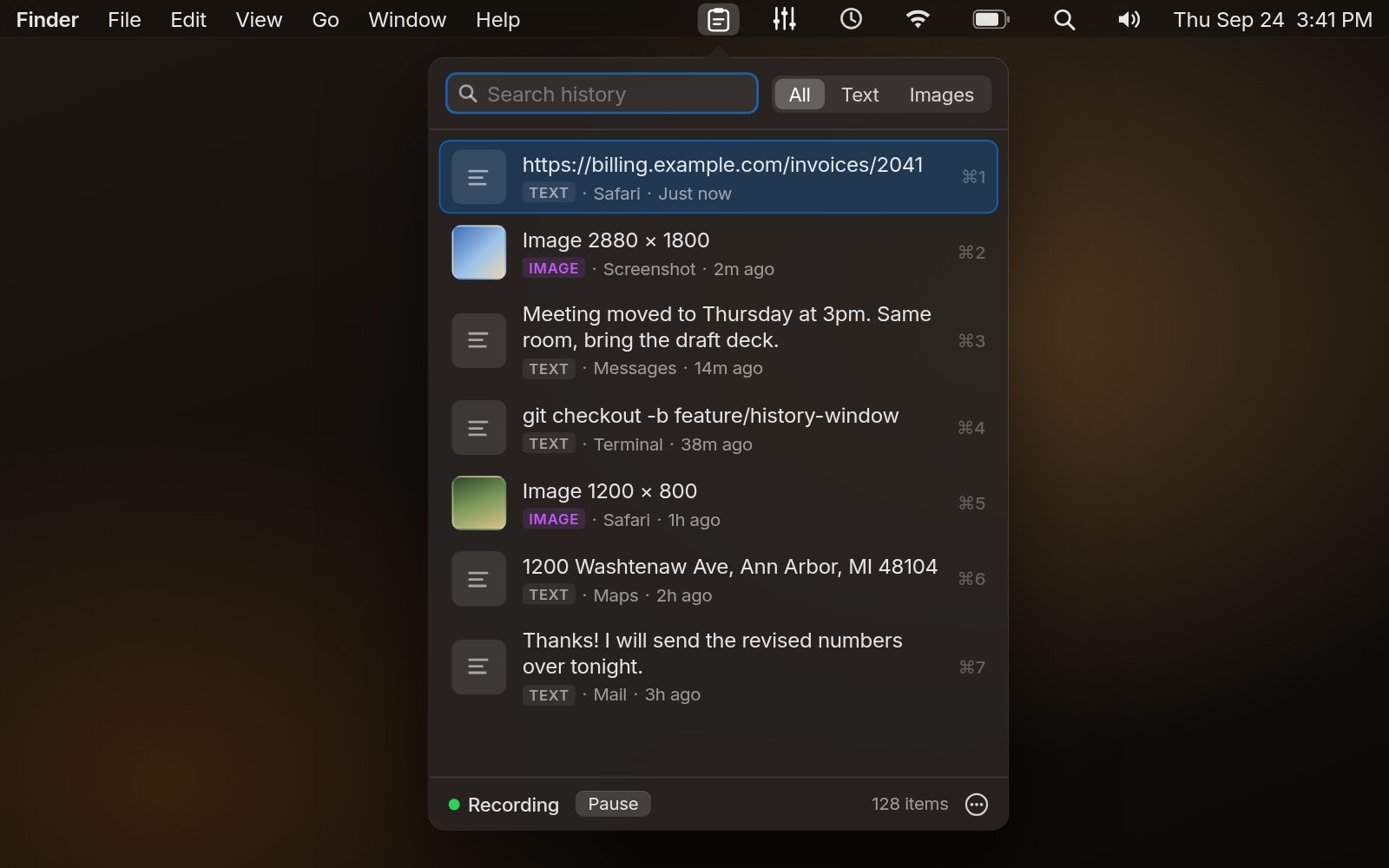 Clipstack interface preview